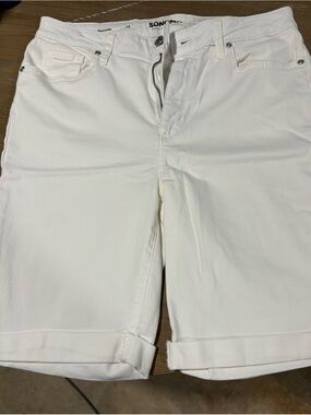 SONOMA White Flat Front Casual Shorts
